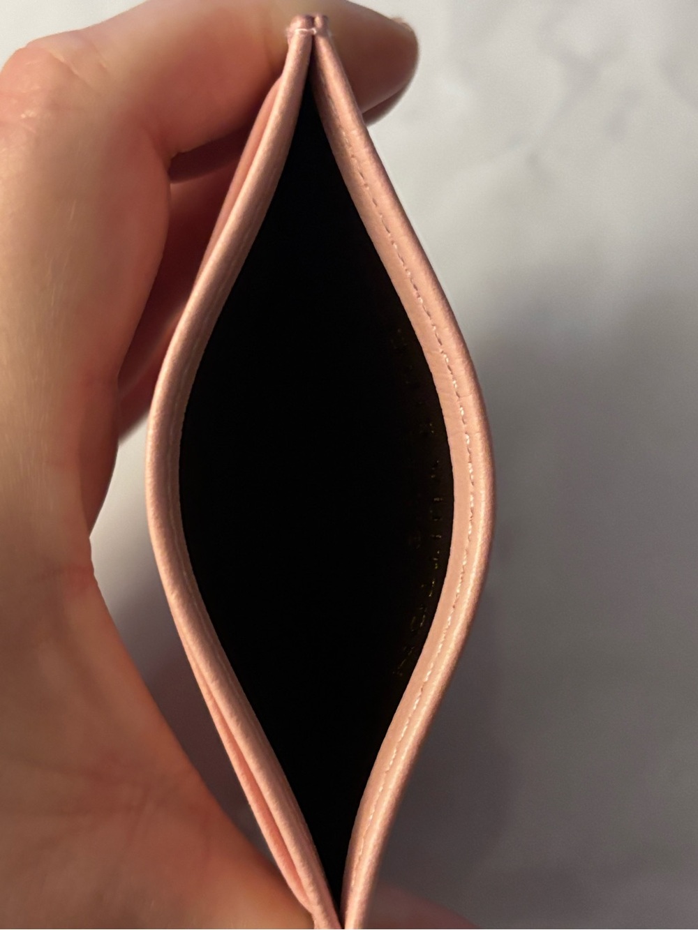 New !  Pink Card & Key Holder with Gold LV Emblem - Picture 4 of 4